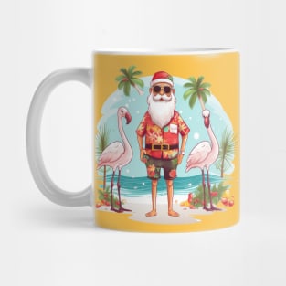 Santa Christmas in July beach Australia Mug